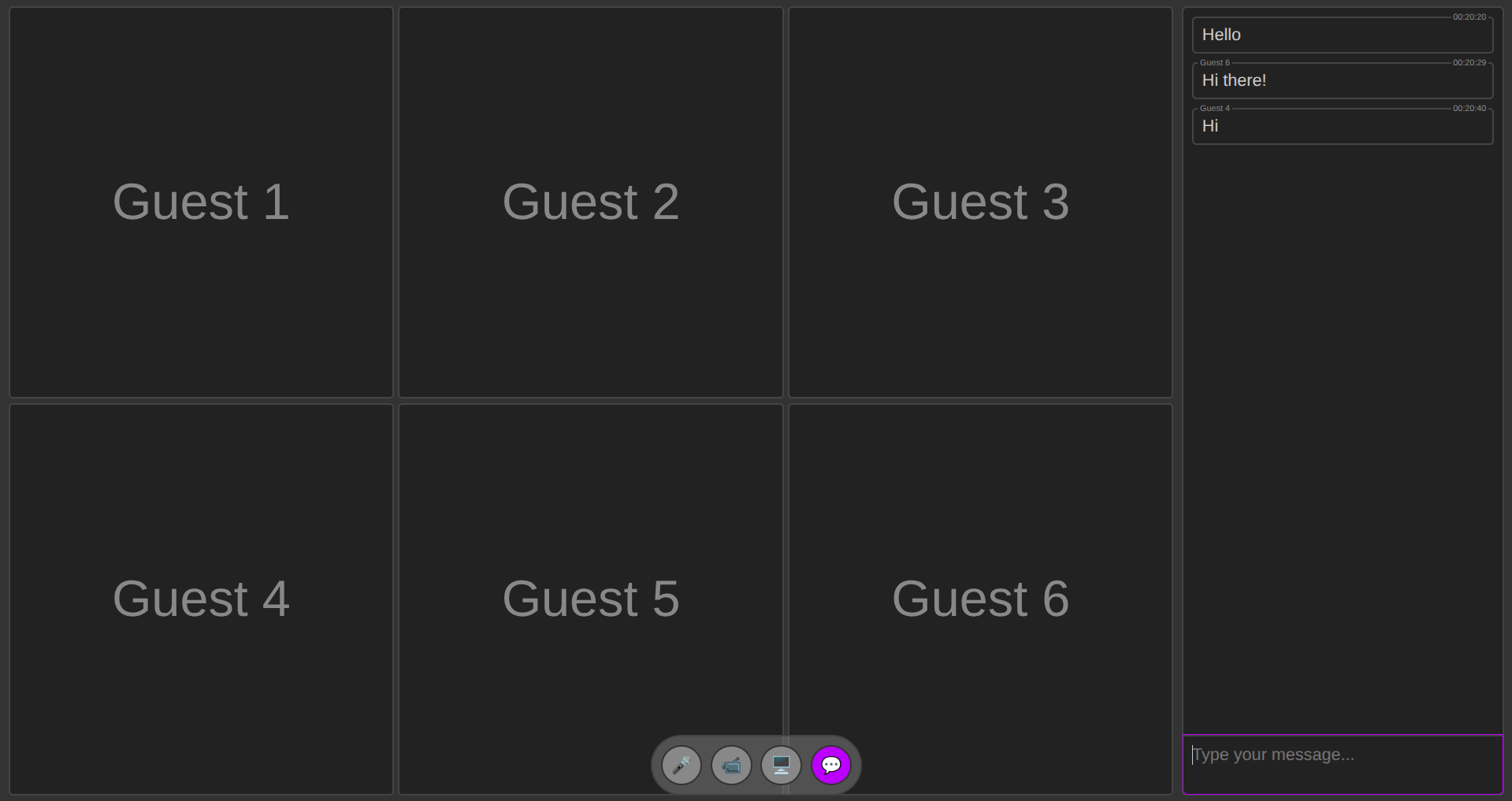 Peer-to-Peer Video Conference demo